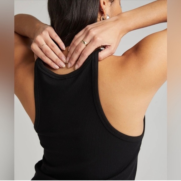 Richer Poorer Black Vintage Ribbed Tank High Neck XL - Picture 4 of 13